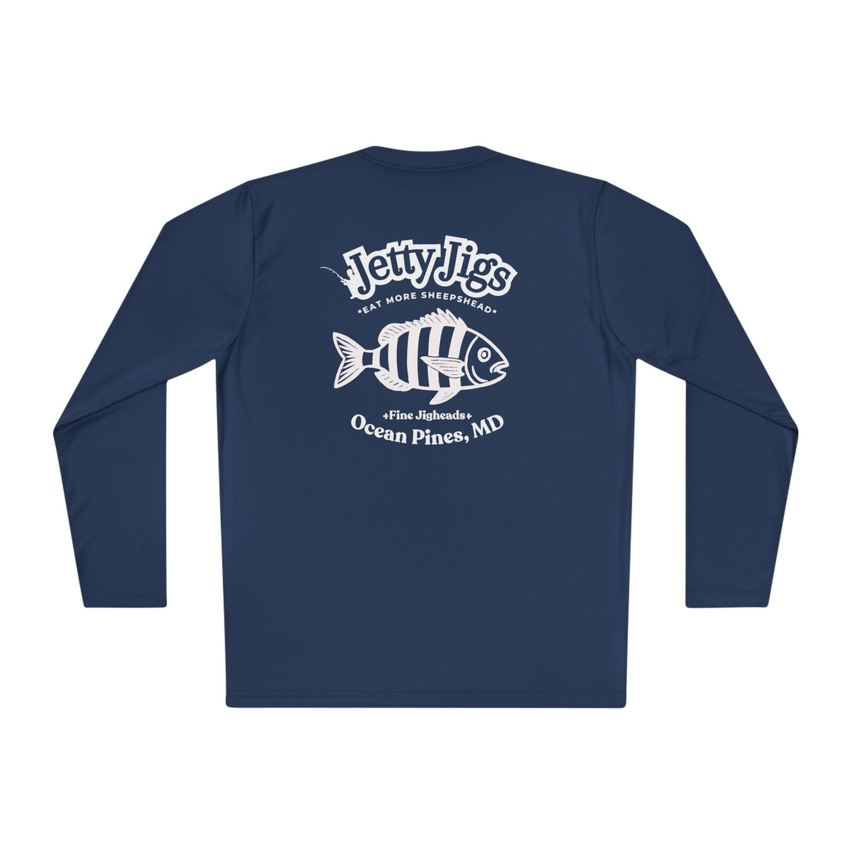 Eat More Sheepshead – Jetty Jigs Long Sleeve Fishing Shirt