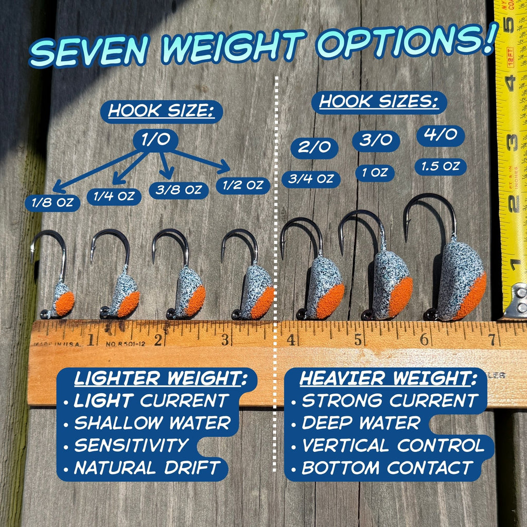 Blue Crab Jetty Jigs – Saltwater Sheepshead Jig Heads
