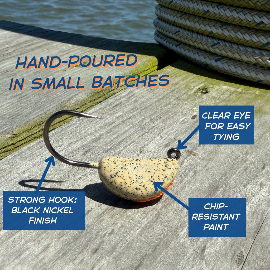 Sand Crab Jetty Jigs – Saltwater Sheepshead Jig Heads